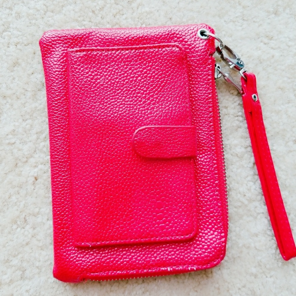 Bright Red Wristlet